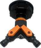 IBC adapter Y-splits dubbele kraan set - S60x6