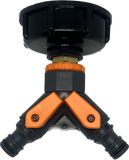 IBC adapter Y-splits dubbele kraan set - S60x6