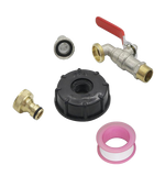 IBC adapter 1/2'' aftapkraan set - S60x6
