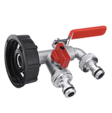 IBC adapter 1/2'' DUBBELE aftapkraan set - S60x6