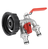 IBC adapter 1/2'' DUBBELE aftapkraan set - S60x6