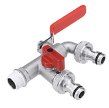 IBC adapter 1/2'' DUBBELE aftapkraan set - S60x6