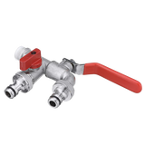 IBC adapter 1/2'' DUBBELE aftapkraan set - S60x6