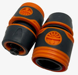 2x Slang koppeling 1/2" (13mm) met waterstop