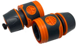 2x Slang koppeling 1/2" (13mm) met waterstop